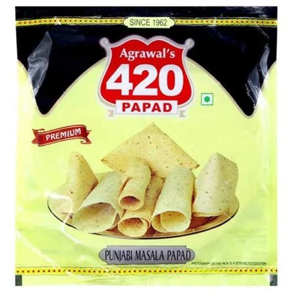 420 AGRAWAL AGRAWAL 420 PAPAD PUNJABI MASALA 200GM product image