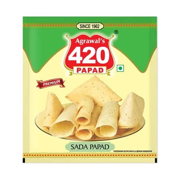 420 AGRAWAL AGRAWAL 420 PAPAD SADA 200GM product image
