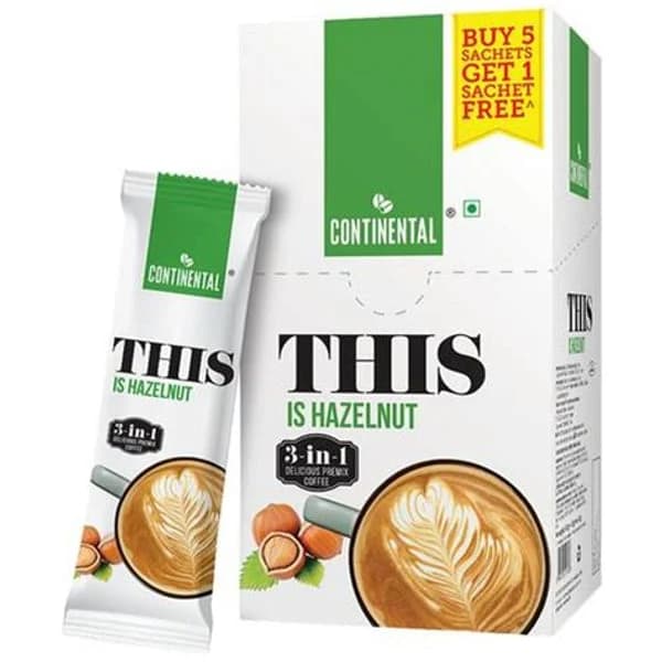 CONTINENTAL CONTINENTAL IS HAZELNUT COFFE 22GM product image