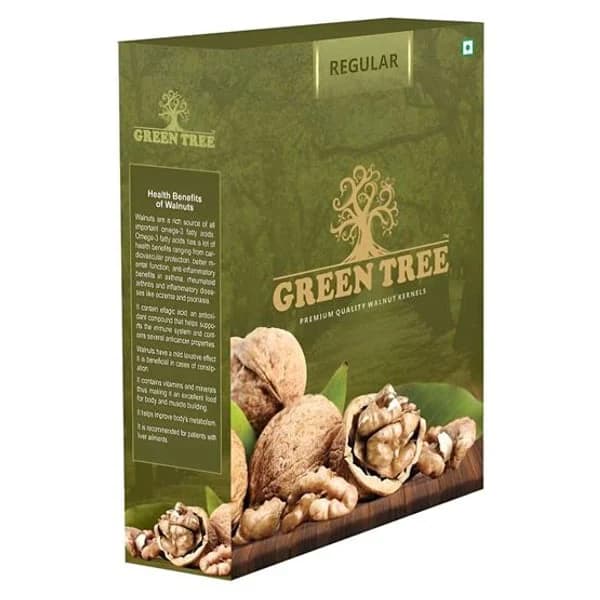 GREEN GREEN TREE WALNUT KERNELS 250GM product image
