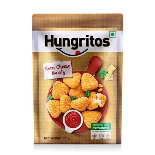 HUNGRITOS HUNGRITOS CORN CHEESE BURSTZ 250GM product image