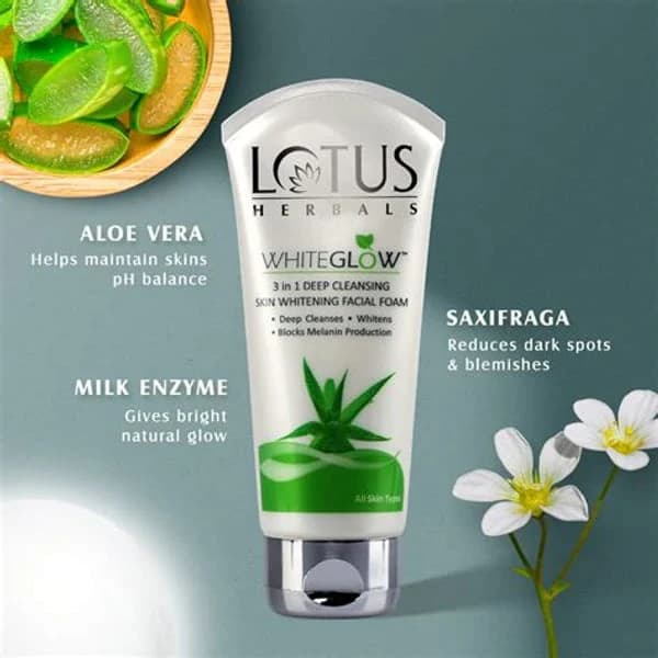 LOTUS LOTUS WHITE GLOW CHARCOL FACE WASH 100 GM product image