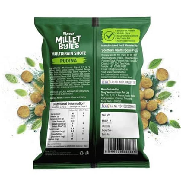 MANNA MANNA MILLET BYTES PUDINA product image