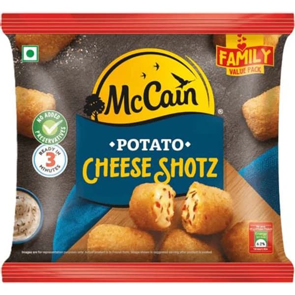 MCCAIN MCCAIN POTATO CHEESE SHOTZ 250GM product image