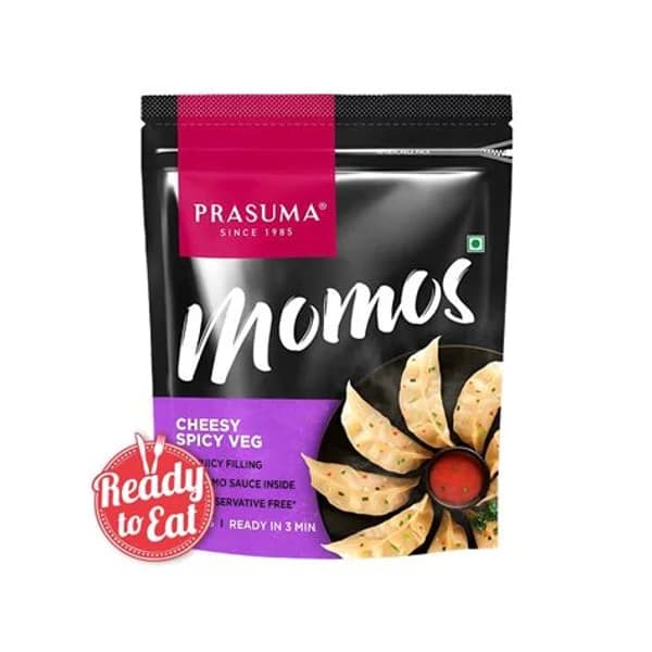 PRASUMA PRASUMA CHEESY SPICY VEG MOMO 24PC product image