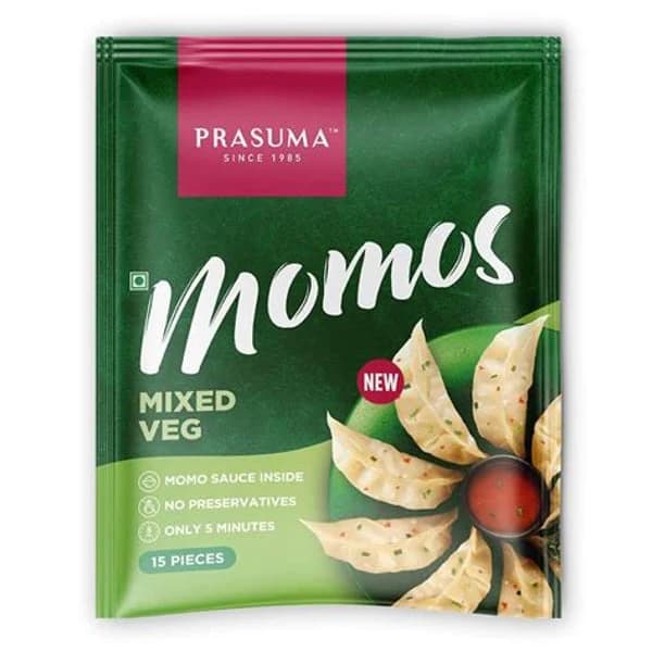 PRASUMA PRASUMA MIX VEG MOMOS 15PCS product image
