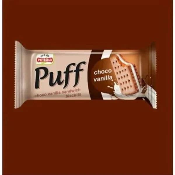 PRIYA PRIYA GOLD PUFF CHOCO VANILA BISCUITS product image