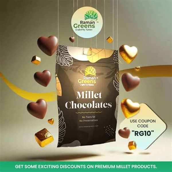 RAMAN RAMAN GREENS MILLET CHOCOLATES product image