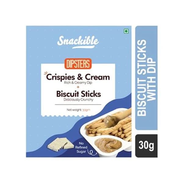 SNACKIBLE SNACKIBLE DIPSTERS CRISPIES CREAM product image