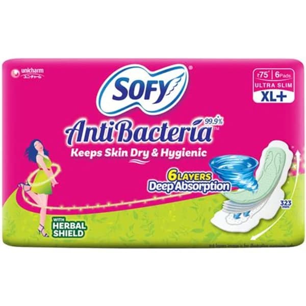 SOFY SOFY ANTIBACT XL 6PADS product image