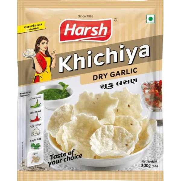 TALOD TALOD KHICHIYA PAPAD DRY GARLIC 200GM product image