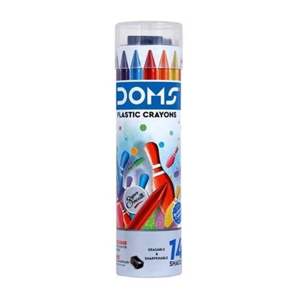 DOMS DOMS PLASTIC CRYAONS 14 SHADES product image