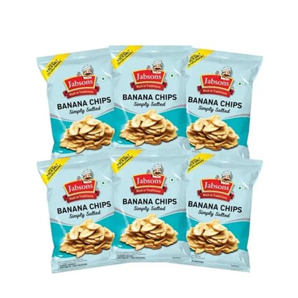JABSONS JABSONS BANANA CHIPS SIMPLY SALTED 150GM product image