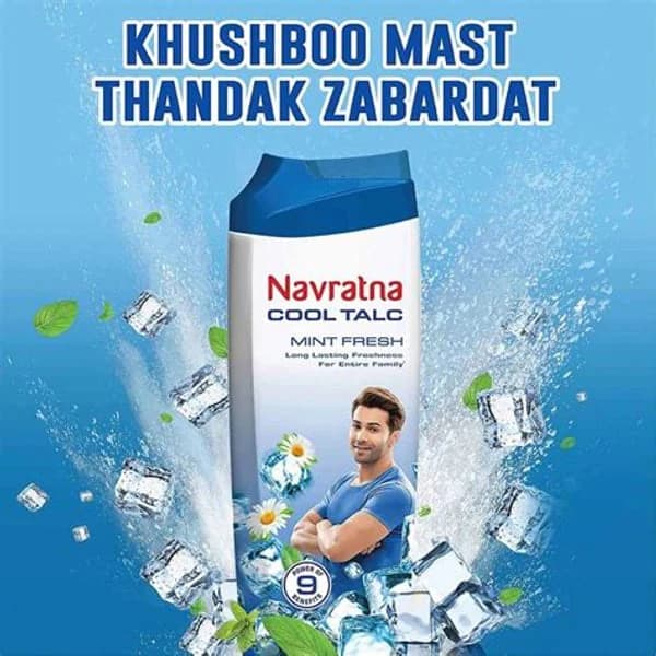 NAVRATNA NAVRATNA COOL TALC MINT FRESH 100 GM product image
