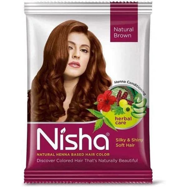 NISHA NISHA HAIR COLOR NAT. BROWN 10GM product image