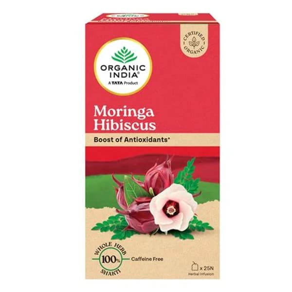 ORGANIC INDIA ORGANIC INDIA MORINGA HIBISCUS 25 TB product image