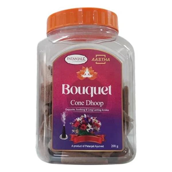 PATANJALI PATANJALI CONE DHOOP BOUQUET 200GM product image