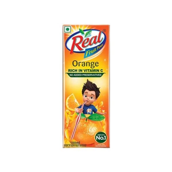 REAL REAL FRUIT POWER ORANGE 180MLL product image