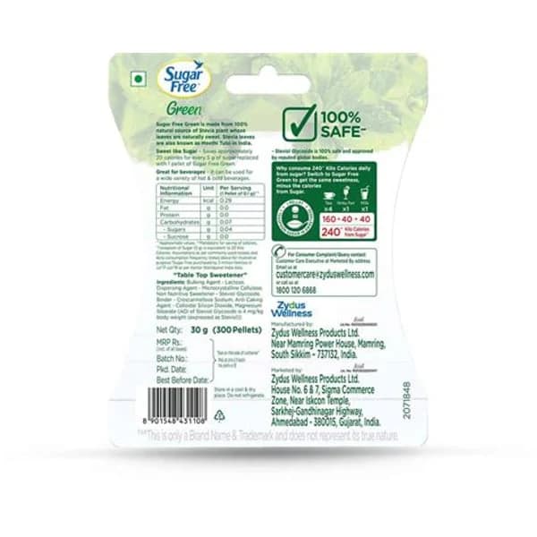 SUGAR FREE SUGAR FREE GREEN MEETHI TULSI 300 PELLETS product image