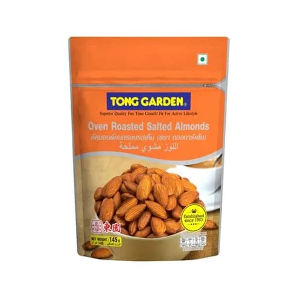 TONG TONG GARDEN ALMONDS SALTED 145GM product image