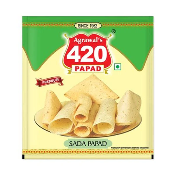 420 AGRAWAL AGRAWAL 420 PAPAD SADA 200GM product image