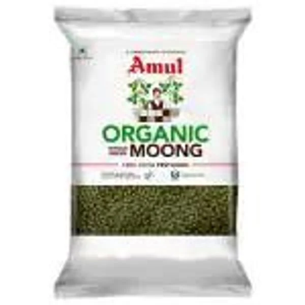 AMUL AMUL ORGANIC WHOLE GREEN MOONG 1KG product image