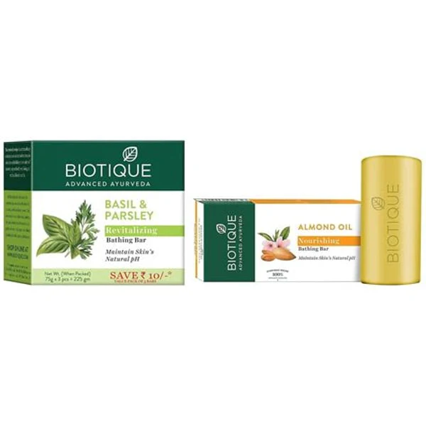 BIOTIQUE BIOTIQUE BIO BASIL & PARSLEY SOAP 150GM product image