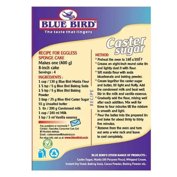 BLUE BLUE BIRD CASTER SUGAR 200GM product image