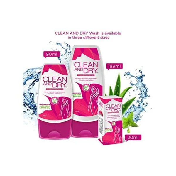 CLEAN CLEAN & DRY INTIMATE WASH 90 ML product image