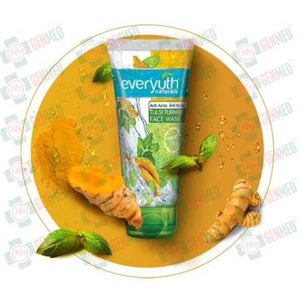 EVERYUTH EVERYUTH TULSI TURMERIC FACEWASH 50GM product image