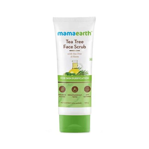 MAMAEARTH MAMAEARTH TEA TREE FACE SCRUB 100GM product image