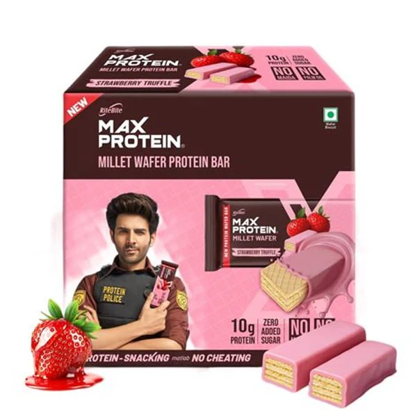 MAX PROTEIN MAX PROTEIN MILLET WAFER STRWBERRY10G product image