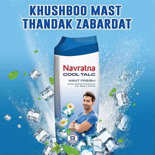 NAVRATNA NAVRATNA COOL TALC MINT FRESH 100 GM product image
