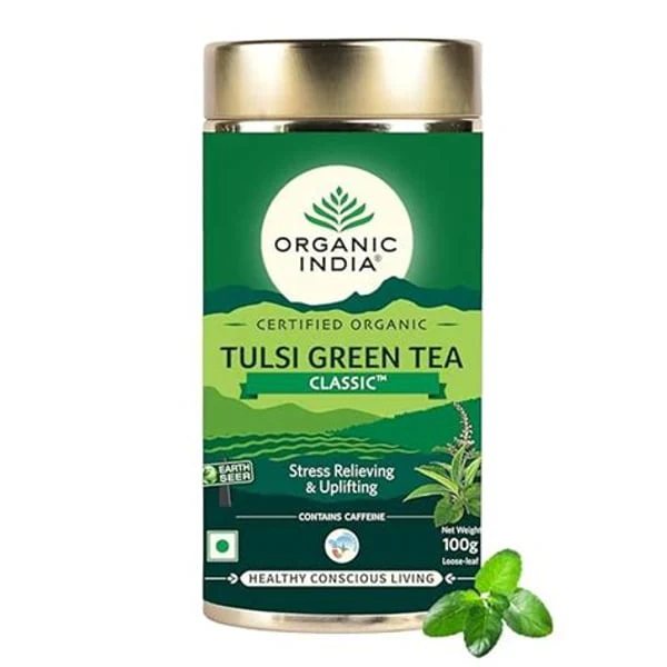 ORGANIC INDIA ORGANIC INDIA TULSI GREEN TEA CLASSIC TIN product image
