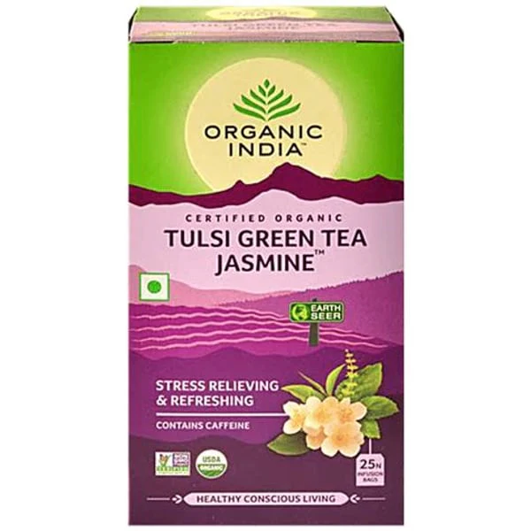 ORGANIC INDIA ORGANIC INDIA TULSI GREEN TEA JASMINE 25 BAGS product image