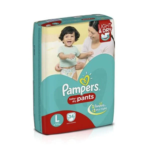 PAMPERS PAMPERS BLUE NEW BABY 34 PANTS product image