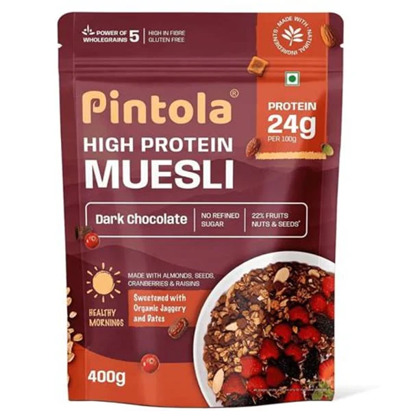 PINTOLA PINTOLA HIGH PROTEIN MUESLI DC 400GM product image