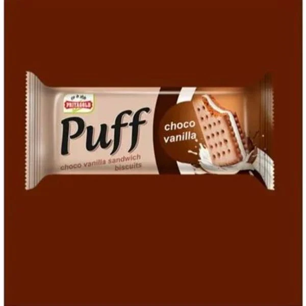 PRIYA PRIYA GOLD PUFF CHOCO VANILA BISCUITS product image
