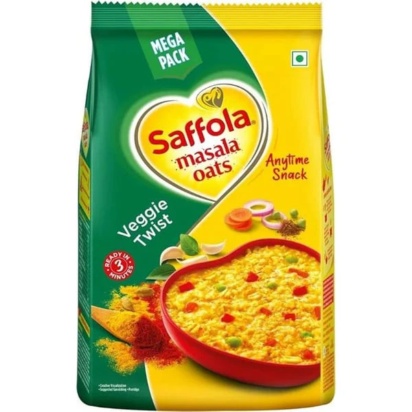 SAFFOLA SAFFOLA MASALA OATS VEGGIE TWIST38GM product image
