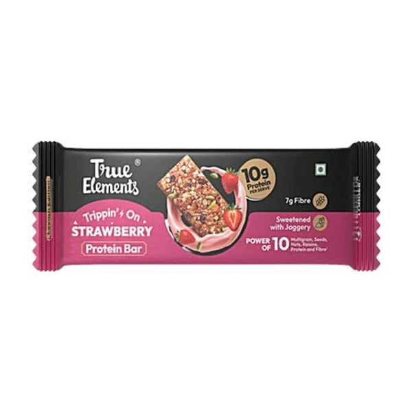 TRUE TRUE ELEMENTS PROTEIN BAR STRAWBERRY 10GM product image