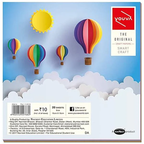 YOUVA YOUVA CRAFT PAPERS 20 SHEETS product image
