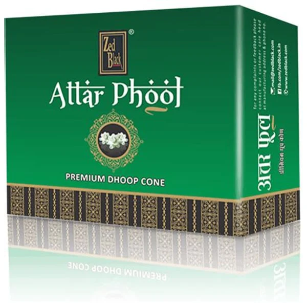ZED BLACK ZED BLACK ATTAR PHOOL DHOOP CONE 125GM product image